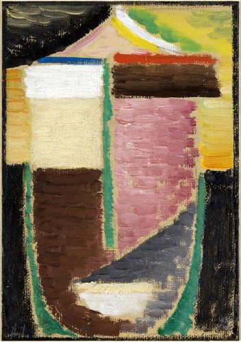 Art mural visage abstrait Jawlensky pour une décoration chambre vintage et élégante