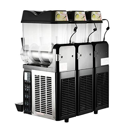 Moracle Máquina de Bebidas Congeladas Máquina de Granizados 3x12L Máquina de Bebidas...