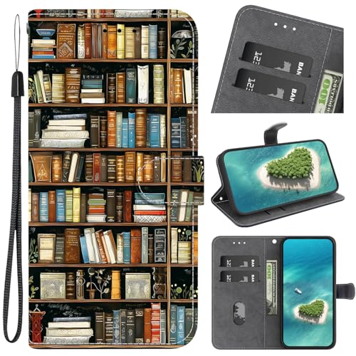 Coque pour Google Pixel 9A Magnétique Fentes de Cartes Protection Cover Antichoc Silicone Housse for Google Pixel 9A Etui en Cuir PU Portefeuille Flip Case -...