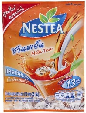 Nestea - 3 in 1 Instant Milk Tea 455 Grams (13 Sachets X 35g.) Product of Thailand