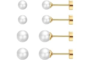 SmileBelle Hypoallergenic Pearl Stud Earrings: The Perfect Touch for Your Jewelry Collection