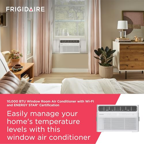 Frigidaire 10,000 BTU Smart Inverter Window Air Conditioner with Wi-Fi and Energy Star Certification, Cools Up to 450 Sq. Ft., Ultra Quiet Operation, White - image 3