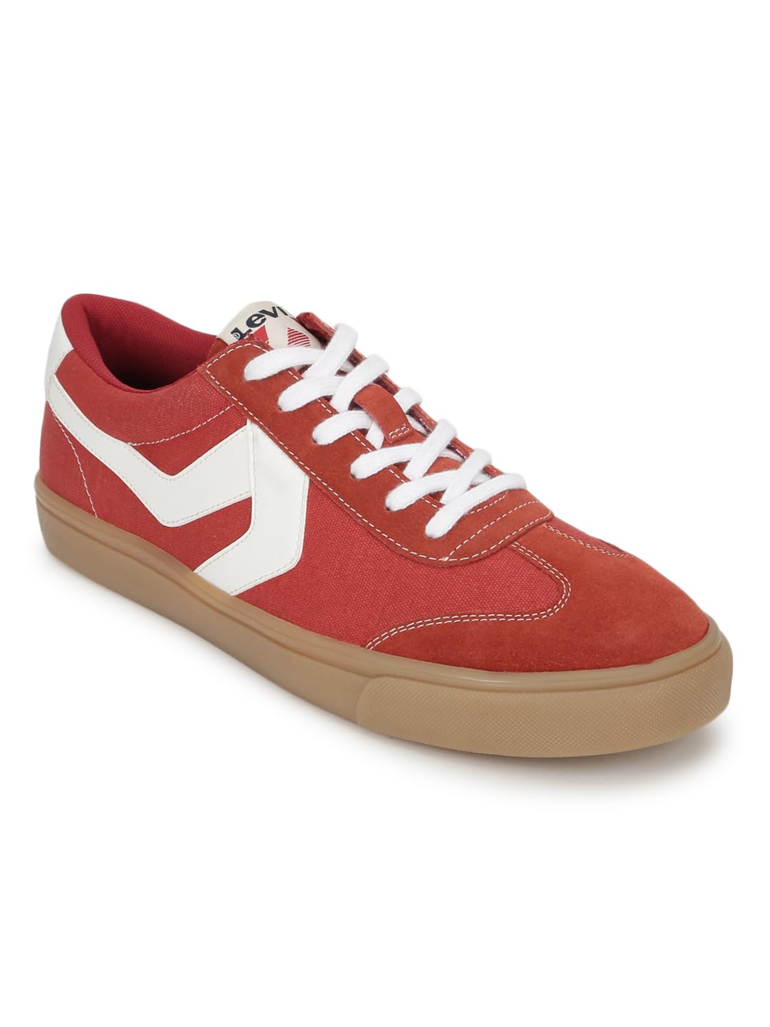 Levis Mens Sneak RED/White Casual Sneakers - 10 UK (87970-0121) (B0CXXN2FD2) Amazon Price History, Amazon Price Tracker