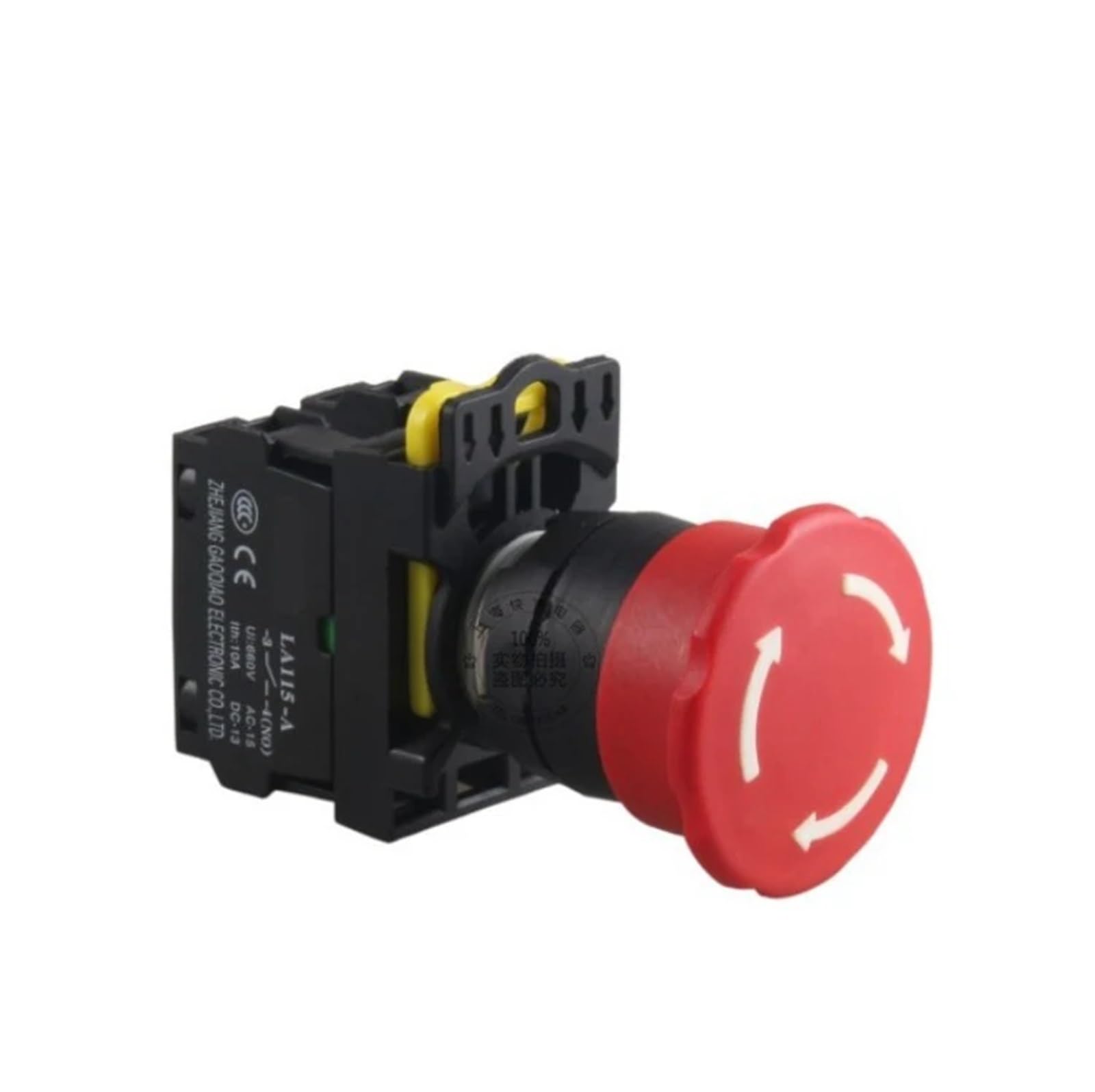 WQGQPXOB 22mm Mushroom Head Emergency Stop Button Switch LA115-A1-11ZS Power(1NO1NC standard)