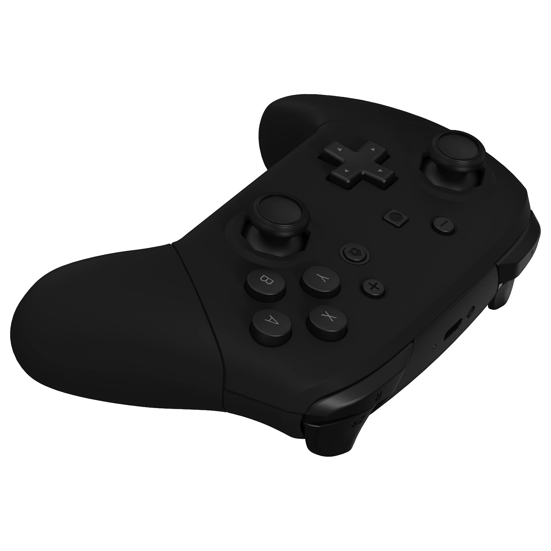 eXtremeRate Carcasa Agarre para Nintendo Switch Pro Accesorios Joysticks Diseño Octagonal Funda DIY Reemplazo Cubierta Grip Shell para Nintendo Switch Pro Control-No Incluye Mando(Negro)