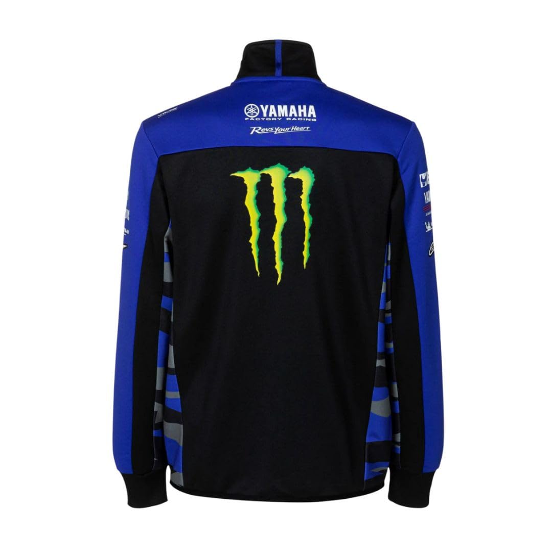 Jacke Replica Monster Energy Yamaha MotoGP Team 2024 blau und schwarz