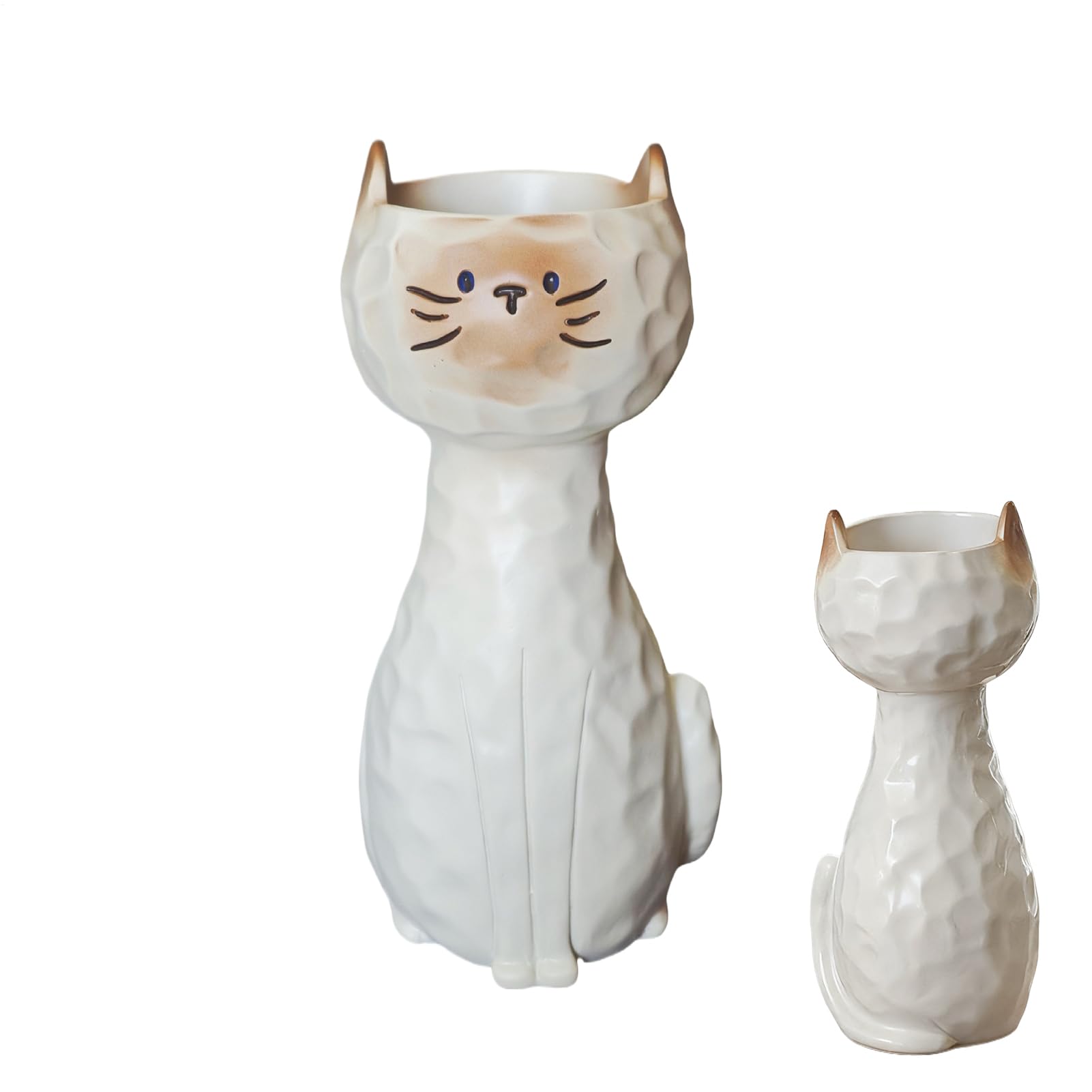 Jarrón de flores con forma de gato para regalar en cumpleaños y mudanzas