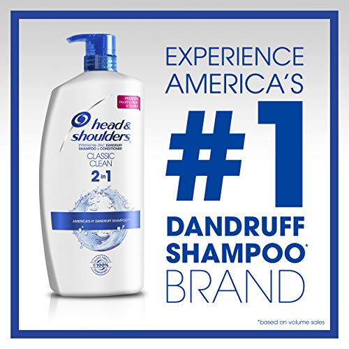 Image of Head & Shoulders Classic Clean 2-in-1 Anti-Dandruff Shampoo and Conditioner (32.1 Fl Oz) Pack of 4