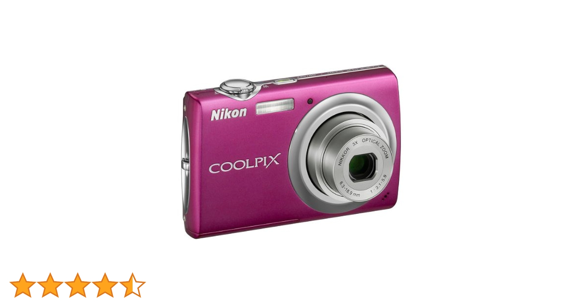 Nikon Coolpix S220 Digital Camera (10 Megapixels, 3-Way