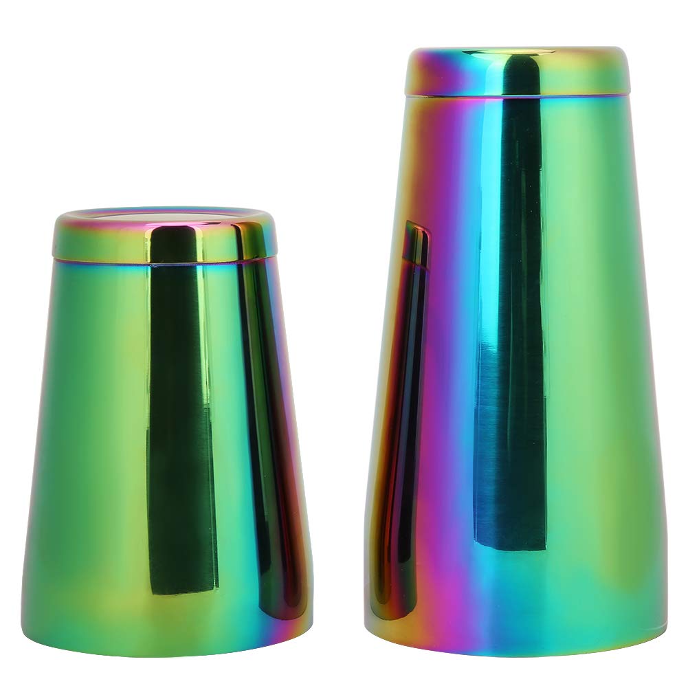 Coctelera Boston de acero inoxidable colorida y elegante, herramienta profesional para mezclar barras, diseño elegante con tazas de 550 ml y 850 ml, acero inoxidable 304 duradero