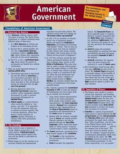 Amazon | Study Card for American Government | Pearson Education ...