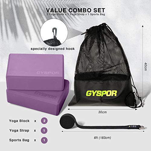 image for GYSPOR Yoga Blocks 2 Pack Set 9