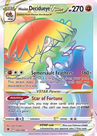 Hisuian Decidueye VSTAR - 195/189 - Secret Rare - Sword & Shield - Astral Radiance
