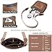 BOSTANTEN Crossbody Bags for Women Trendy Vegan Leather Hobo Handbags Fashion Shoulder Purse with Adjustable Guitar Strap Deep Brown