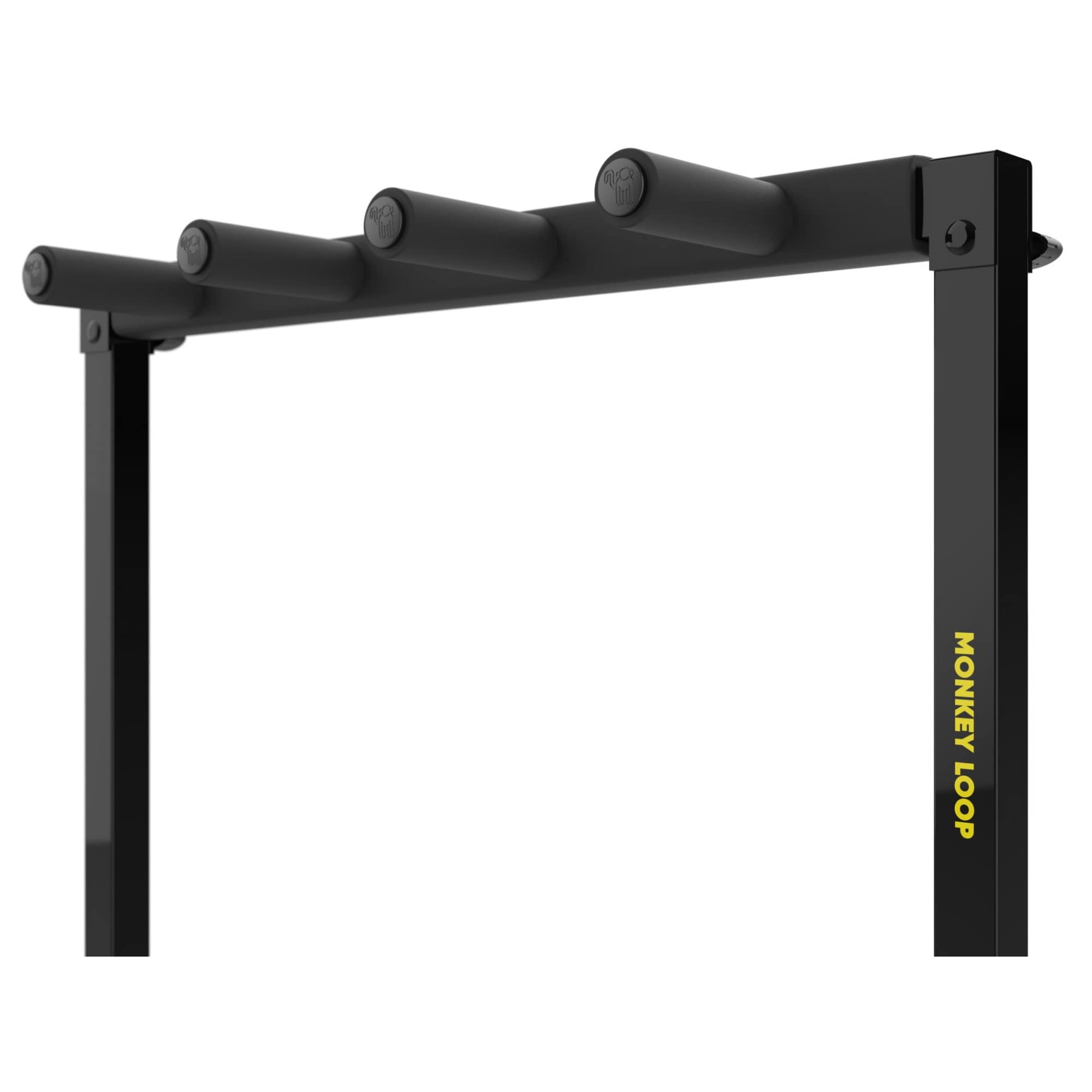 MONKEY LOOP Floor Prime 3 - Piano Stand per 3 Chitarre o Bassi - Compatibile con Chitarre Elettriche e Bassi Elettrici - Supporto Riempita di Schiuma - Resistente ai Graffi