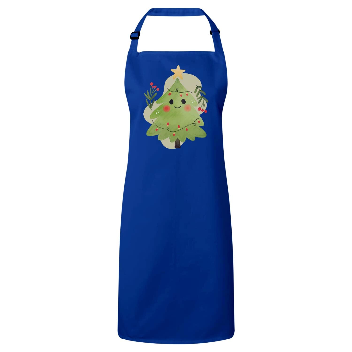 Tablier cuisine bleu sapin cadeau de Noël idéal avec motif mignon original - 4