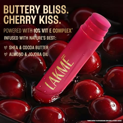 Lakme Lip Love Care Stick Cherry, with 10% Vitamin E Complex, nourished with Shea & Cocoa Butter and enriched with Almond & Jojoba Oil for 24hr moisturization in just 1 swipe, with SPF 15, 4.5g 7