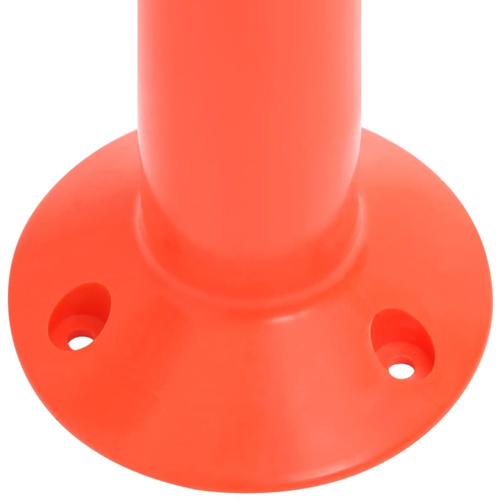 Homgoday Bolardos de Control de Tráfico con Cadena Reflectante - 10 Unidades, Rojo y Plateado, 75 cm de Altura