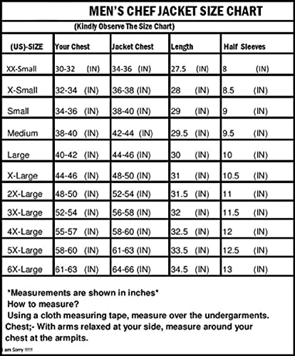 Men's And Women's Black Chef Coat Contrast Piping,PolyCotton,Size (S-6XL) (GREEN PIPING, Large)