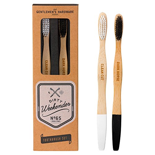 Gentlemen's Hardware Apothecary Bamboo Toothbrushes (Set of 2)
