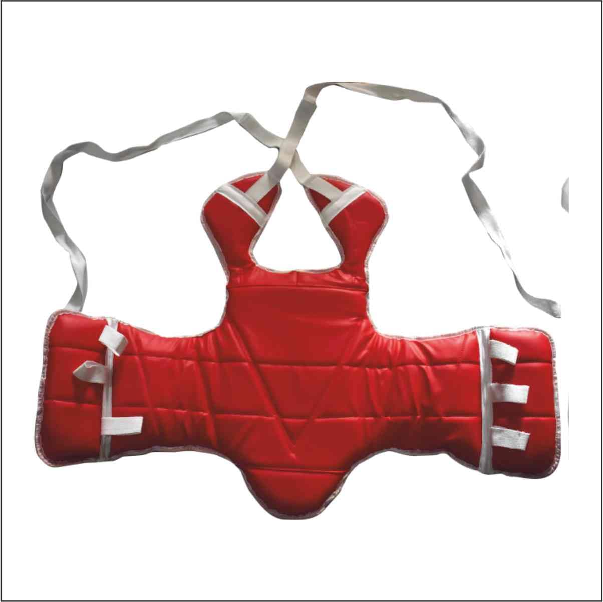 Xpeed Taekwondo Chest Protector Reversible & Solid Padded Chest Guard, Body Protector for Kung fu, MMA, Kickboxing, Judo (Red) (L/XL)