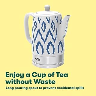 BELLA Electric Kettle & Tea Pot, Blue Aztec