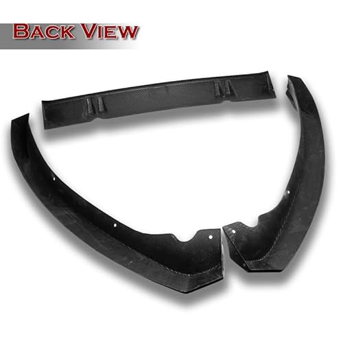 Hyperspeed Real Carbon Fiber Front Bumper Spoiler Lip 3Pcs Stp-Style Fit For 2013 2014 2015 2016 Audi A5, Auto Exterior Accessories, Car Mods Replacement Parts Assembly, Air Chin Body Kit Splitter #TOP3