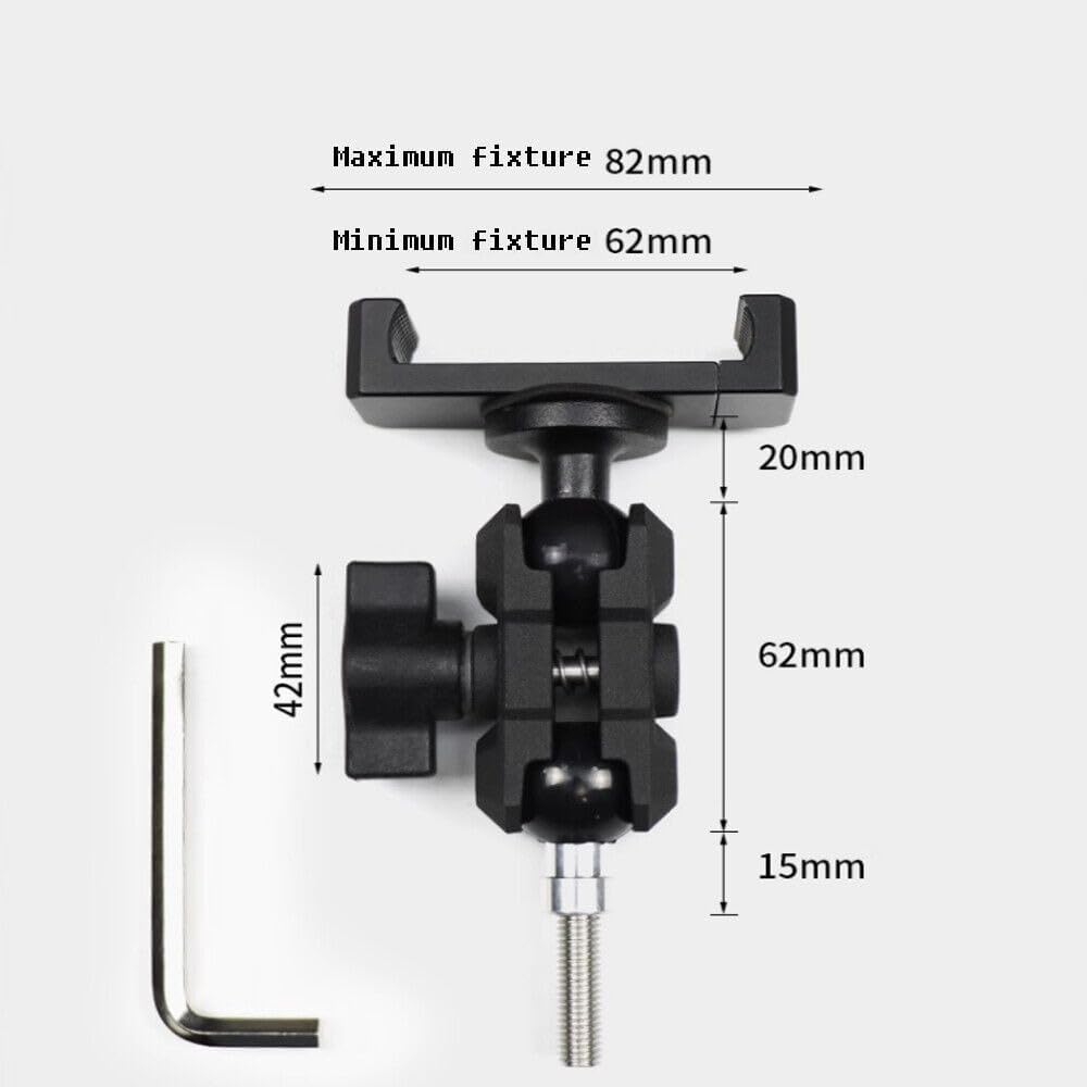 ABS/Alloy Car Mount Mobile Phone Holder Cell Stand,for Suzuki Jimny 2-Door 4-Door 2019-2025,Phone Holders for Your Car，Car Phone Holder Mount Dash【360° Adjustable】