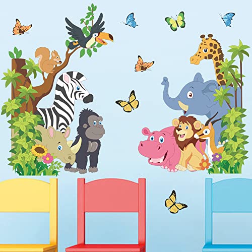 Vinilo Decorativo Animales de la Jungla para Pared Infantil miniatura 3