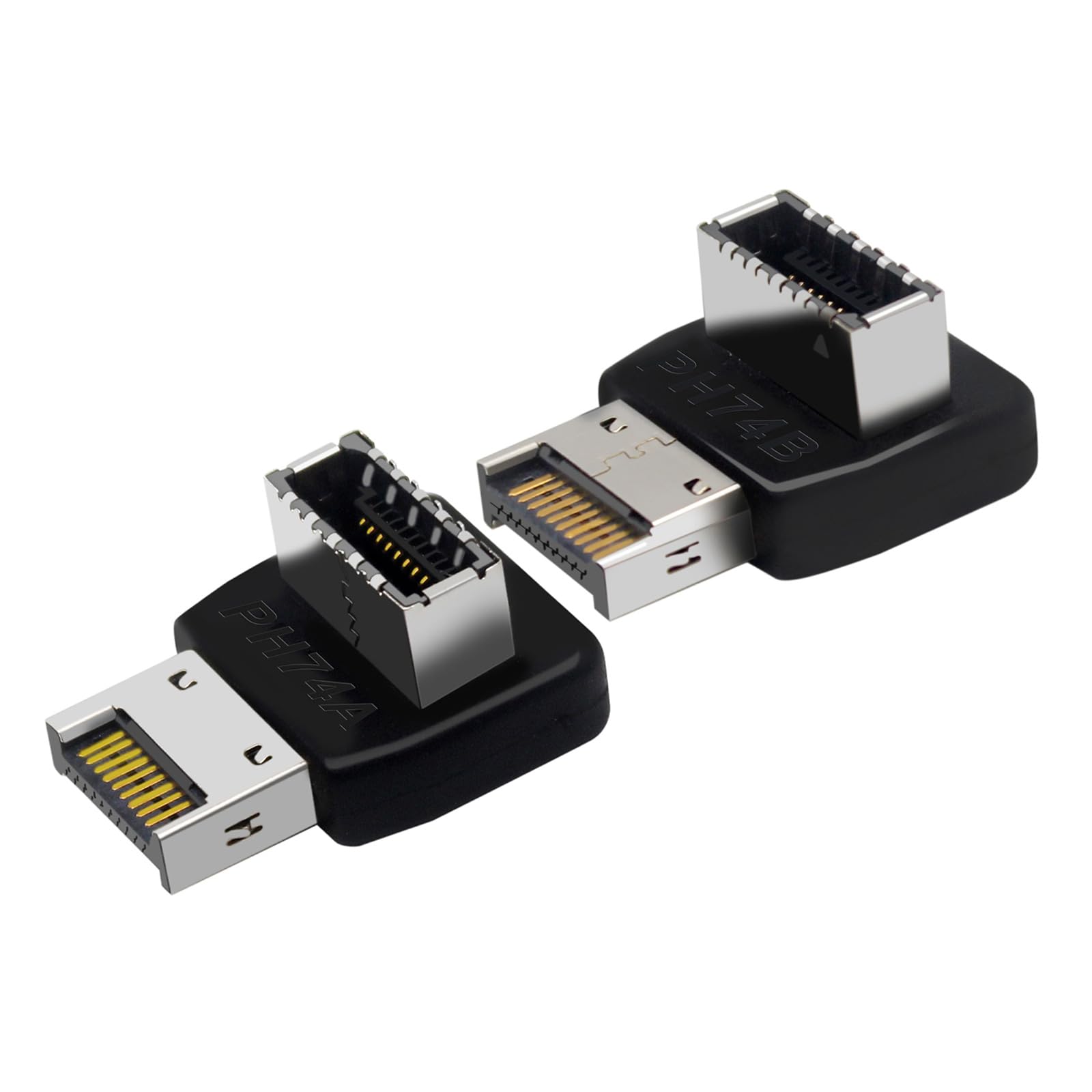 CERRXIAN Adaptador USB Tipo E De 90 Grados, ángulo Ascendente USB 3.2 Tipo E Macho A Hembra