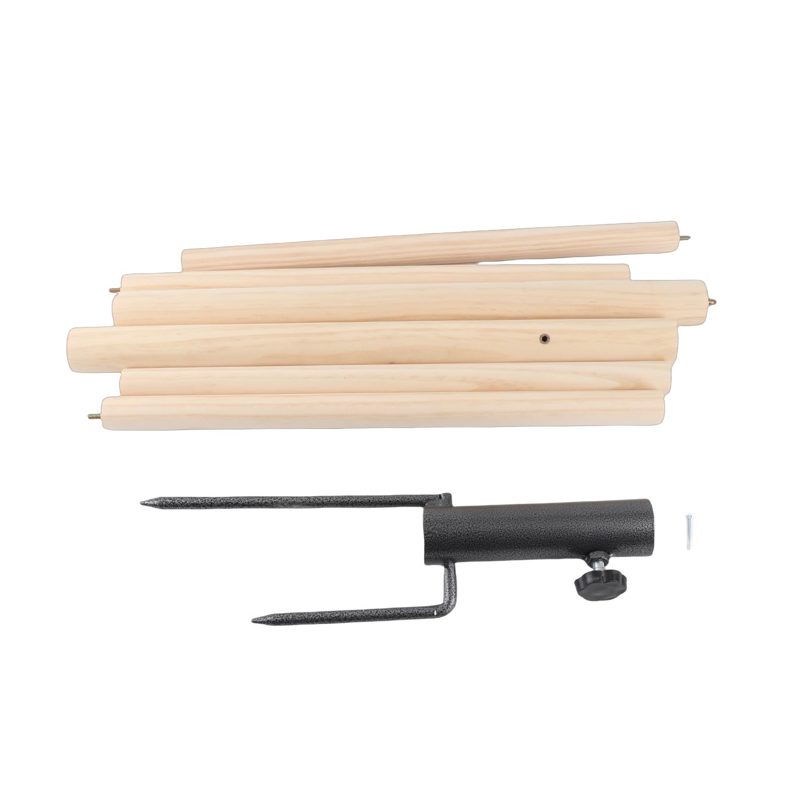 Generic Soporte de Madera para Gallinero, Juguete Duradero para Percha de Pollo para Múltiples Aves de Corral, Soporte de Madera de Pino con Tapón de Hierro para Pollos Saludables, Loros