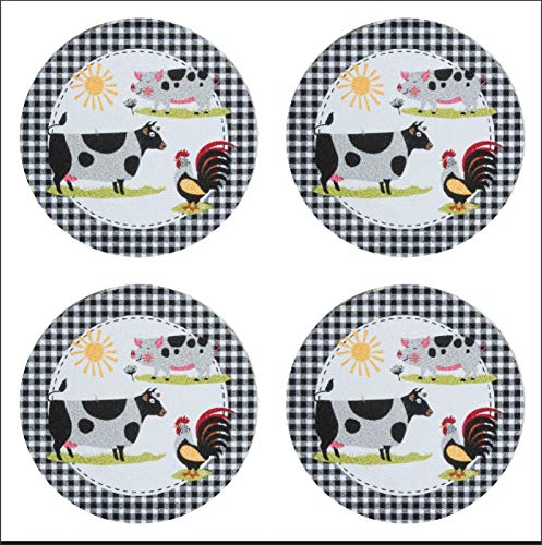 Kay-Dee-Farm-Charm-Farmhouse-Braided-Kitchen-or-Dining-Table-Placemats-Set-of-4 Kay Dee Farm Charm Farmhouse Braided Kitchen or Dining Table Placemats Set of 4
