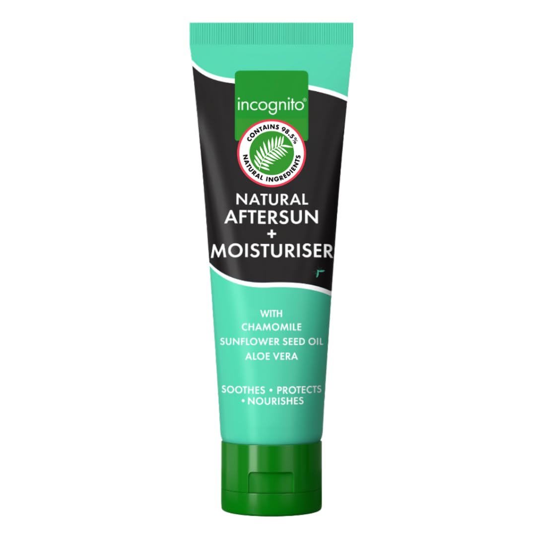Incognito After Sun Moisturiser - 150ml - 2 in 1 Aftersun and Moisturiser For Soft Skin & Body - Helps prevent insect bites - Travel Friendly Organic Aftersun Moisturiser