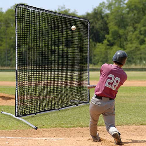 Kaidida Softball Baseball Pitching L Screen Protector Net 7X7 Ft Mini L Screen Baseball Net Portable For Batting Cage Indoor Outdoor Portable Baseball Softball Protective L Pitching Screen Net #TOP5