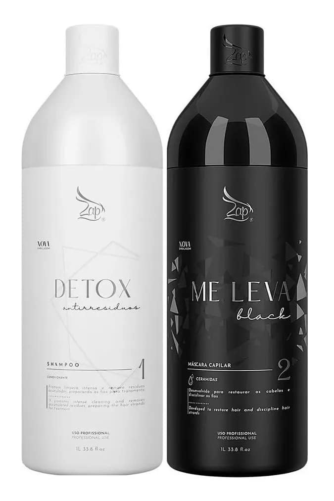 Lissage Brésilien à la Kératine ZAP ALL TIME- Me Leva Masque1L & Shampoing 1L
