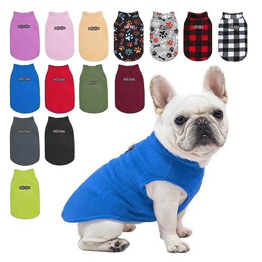 BEAUTYZOO Dog Fleece Vest Sweater Winter Jacket for Small and Medium Dogs with D-Ring Leash Cold Weather Coat Hoodie for XS S M Dogs Boy or Girls
