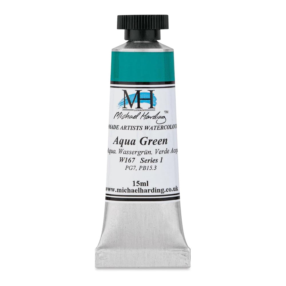 Michael Harding Aqua Green Professional Watercolors - 15Ml Tubes (Aqua Green)