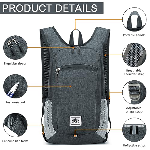 Esup 15L Lightweight Hiking Backpack Foldable Small Travel Backpack Packable Camping Backpack For Women Men thumb #3