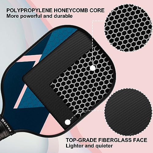Image of Pickleball Paddles Set of 4, Fiberglass Rackets USAPA Approved