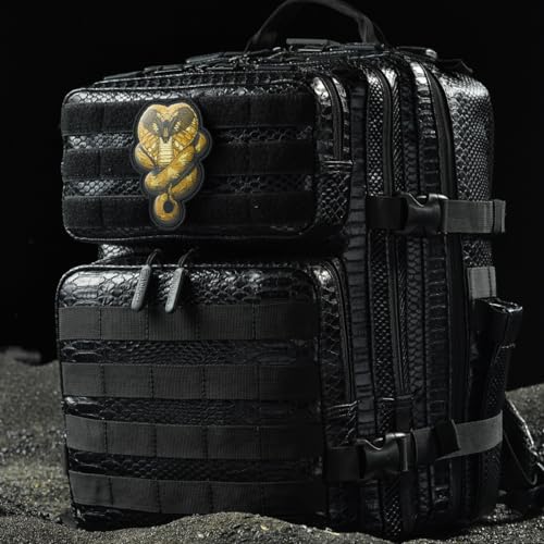 Image of WOLFpak 25L Athletic Gym Backpack (King Cobra) Durable 1000D Waterproof Oxford Material w /MOLLE Webbing, Laptop Pocket & Dual Cup Holders, Durable Fitness /Travel /Military Daypack