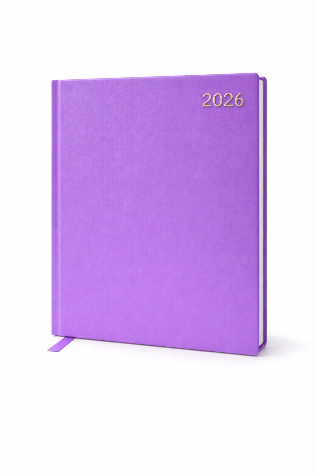 Top Sale 2026 Diary A5 Week to View Planner – Purple Hard Cover Weekly Organiser with Ribbon Marker, Desk Diary for Work, Home, Office, Appointments & Daily Planning — image 1