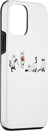 Miniatura 3 de iPhone 12 mini lindo gato fantasma divertido traje de Halloween disfraces hombres fantasma caso