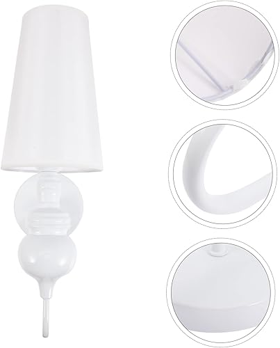 Miniatura 3 de OSALADI Baño fregadero iluminación 2pcs lámpara de pared regulable blanco exterior luces de pared metal metal noche luz