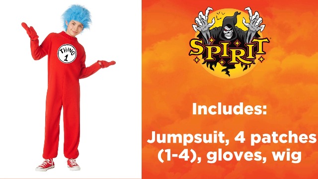 Disfraz infantil Thing 1 y Thing 2 Dr. Seuss miniatura 5