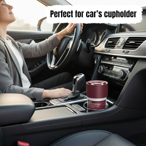 Image of Car Air Freshener Gel 90g | Long-Lasting Multi-Fragrance with Lemon, Ginger & Eucalyptus | Odor Eliminator for Car, Home & Office, Fresh & Invigorating Aroma (1 Pcs.)