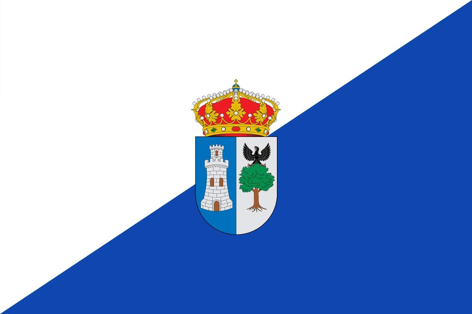 Drapeau Large Romancos de proportions deux tiers aux finitions rectangulaires soignées