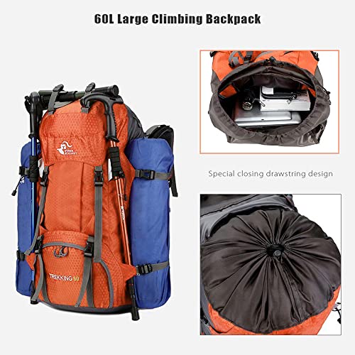 Bseash FK0395 60L Waterproof Hiking Camping Backpack thumb #4