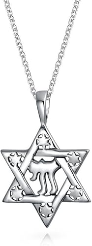 Unisex Hanukkah Magen Star of David Pendant Necklace Religious Judaic Jewelry for Women Teens Bat Mitzvah Genuine .925 Sterling Silver