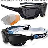 Bügel – Band Wechselsystem Daisan Sportbrille mit Wechselgläsern, Band, Windschutz Brillenträger Opticlip
