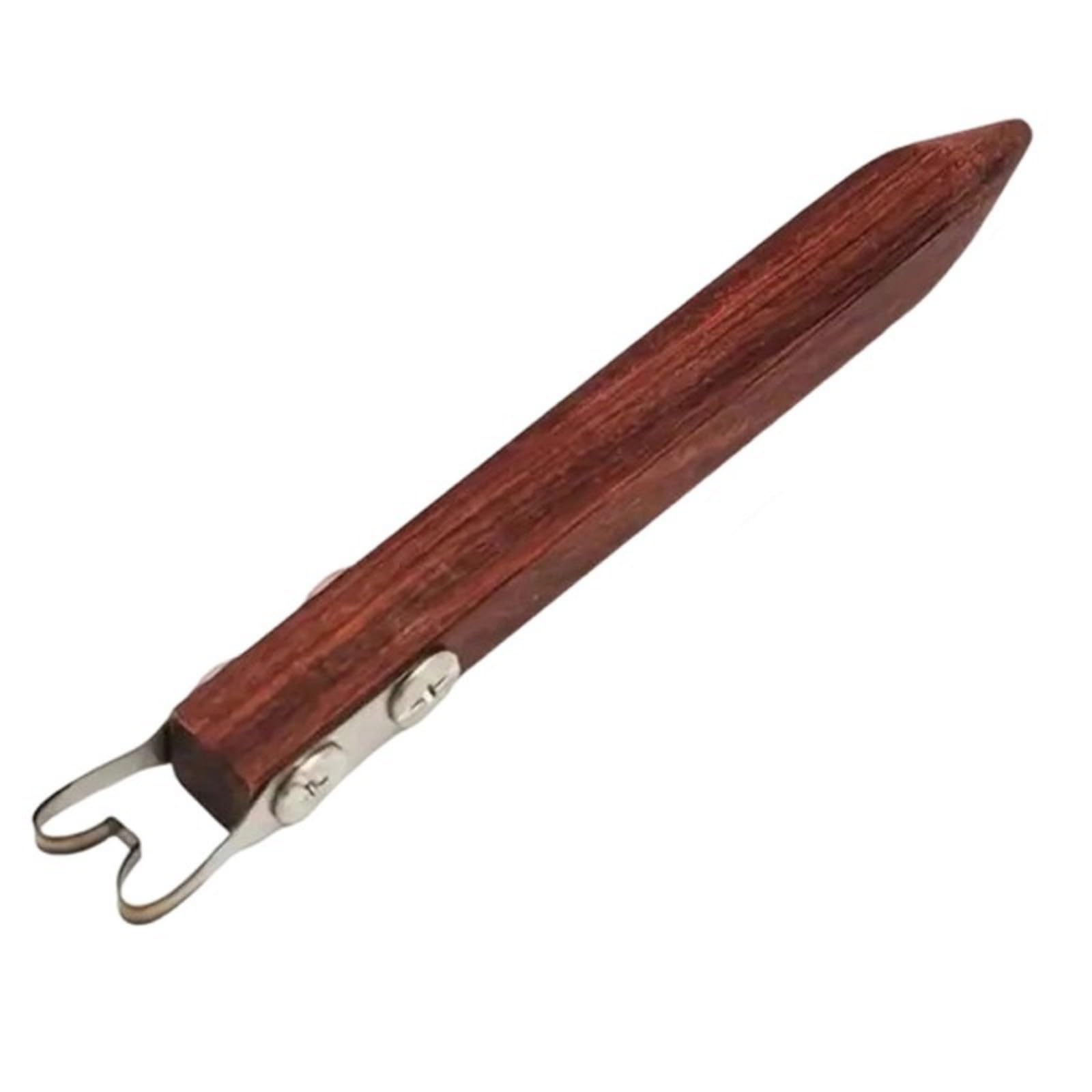 Shunzhong Strong Wooden Pottery Finishing Tool with Metal Tip Pottery Wheel Accessory for Shaping & Smoothing Clay Art Work Bases Clay Carving Tool